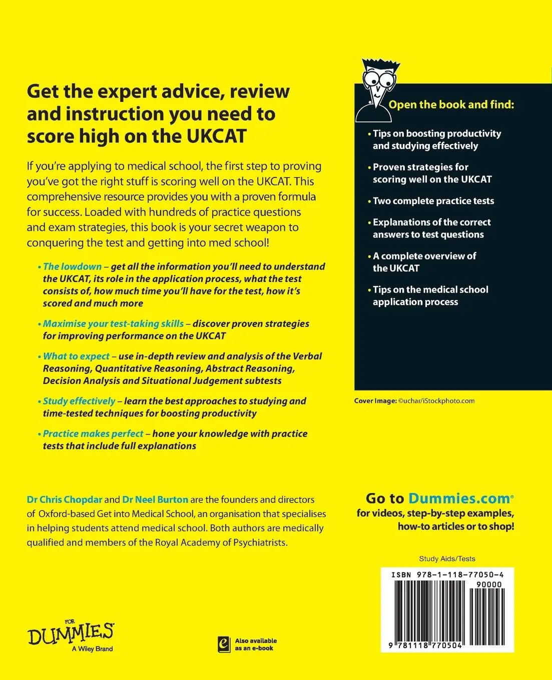 Rückseite: 9781118770504 | UKCAT For Dummies | Chris Chopdar (u. a.) | Taschenbuch | 400 S.