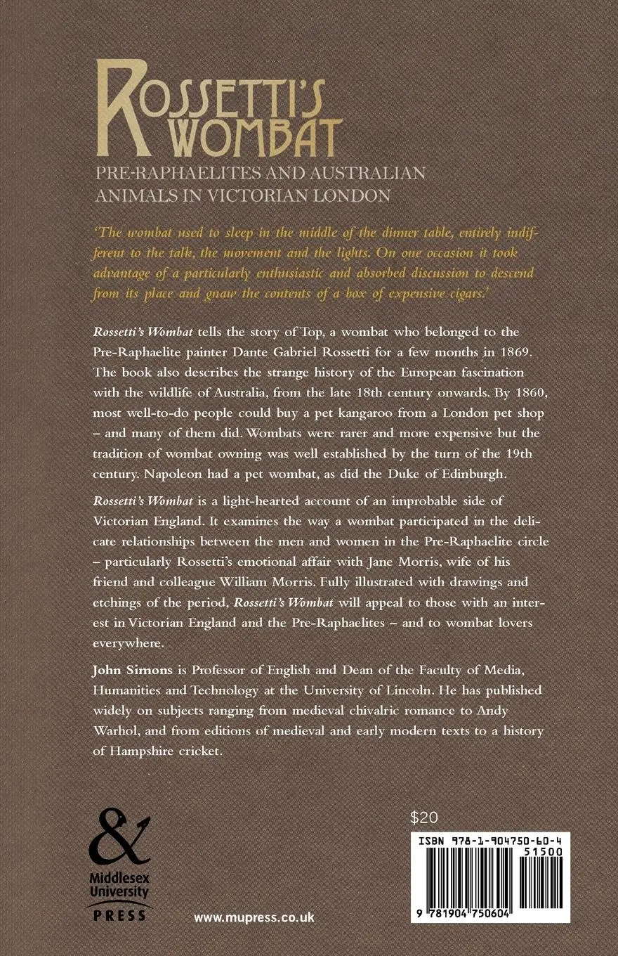 Rückseite: 9781904750604 | Rossetti's Wombat | John Simons | Taschenbuch | Englisch | 2008