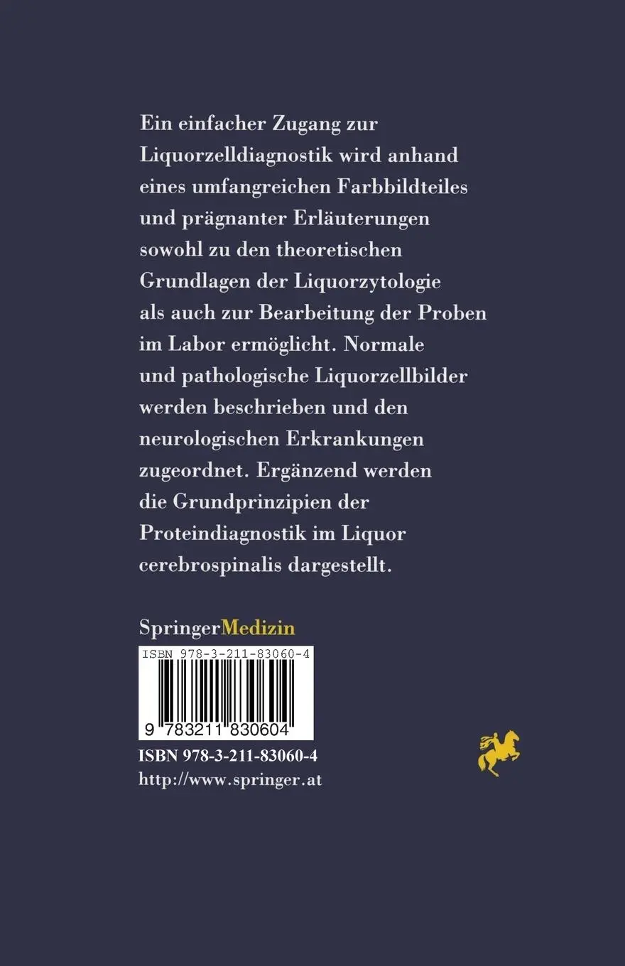 Rückseite: 9783211830604 | Praktische Liquorzelldiagnostik | Brigitte Worofka (u. a.) | Buch