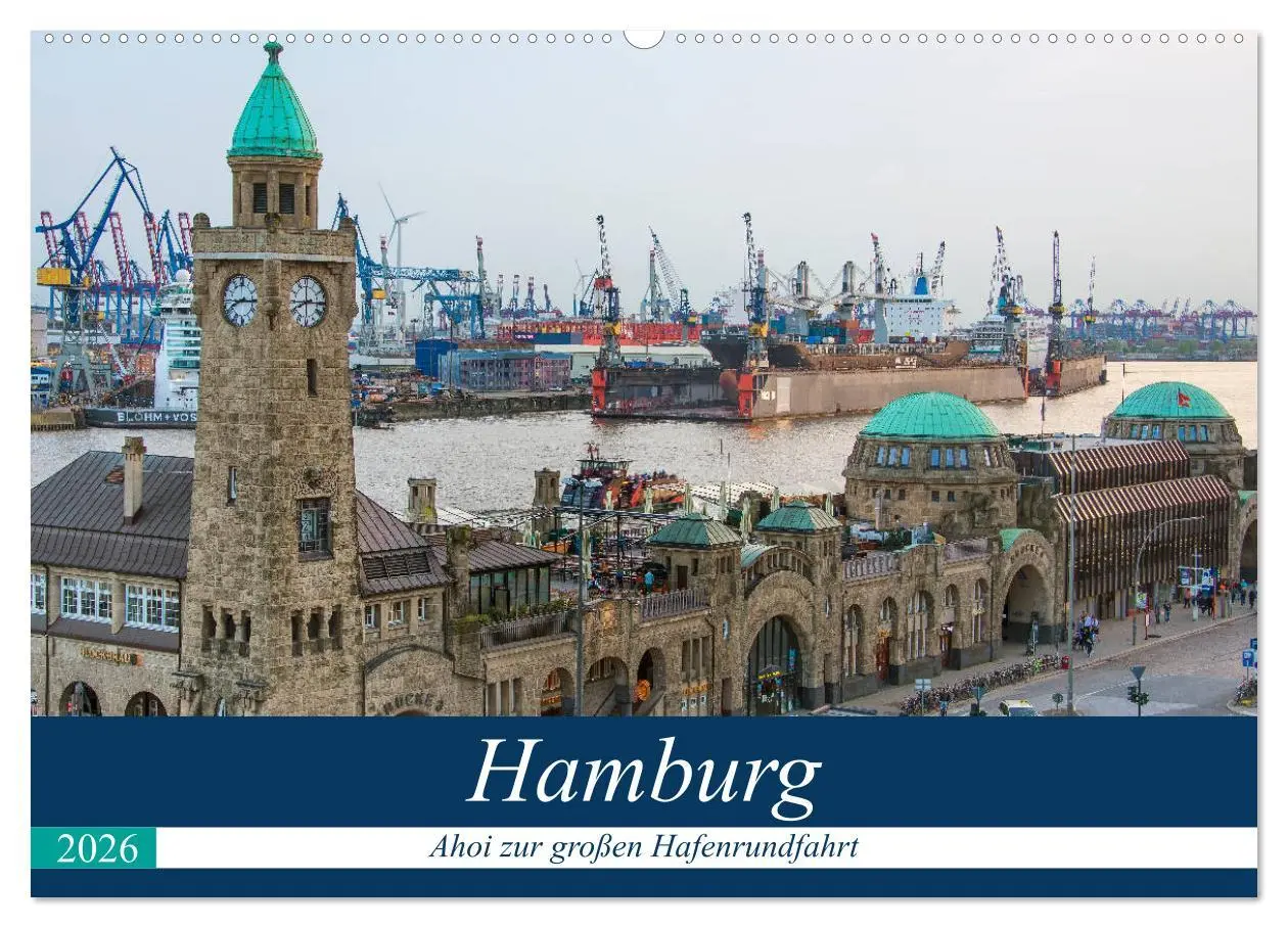 Cover: 9783457830604 | Hamburg - Ahoi zur großen Hafenrundfahrt (Wandkalender 2026 DIN A2...