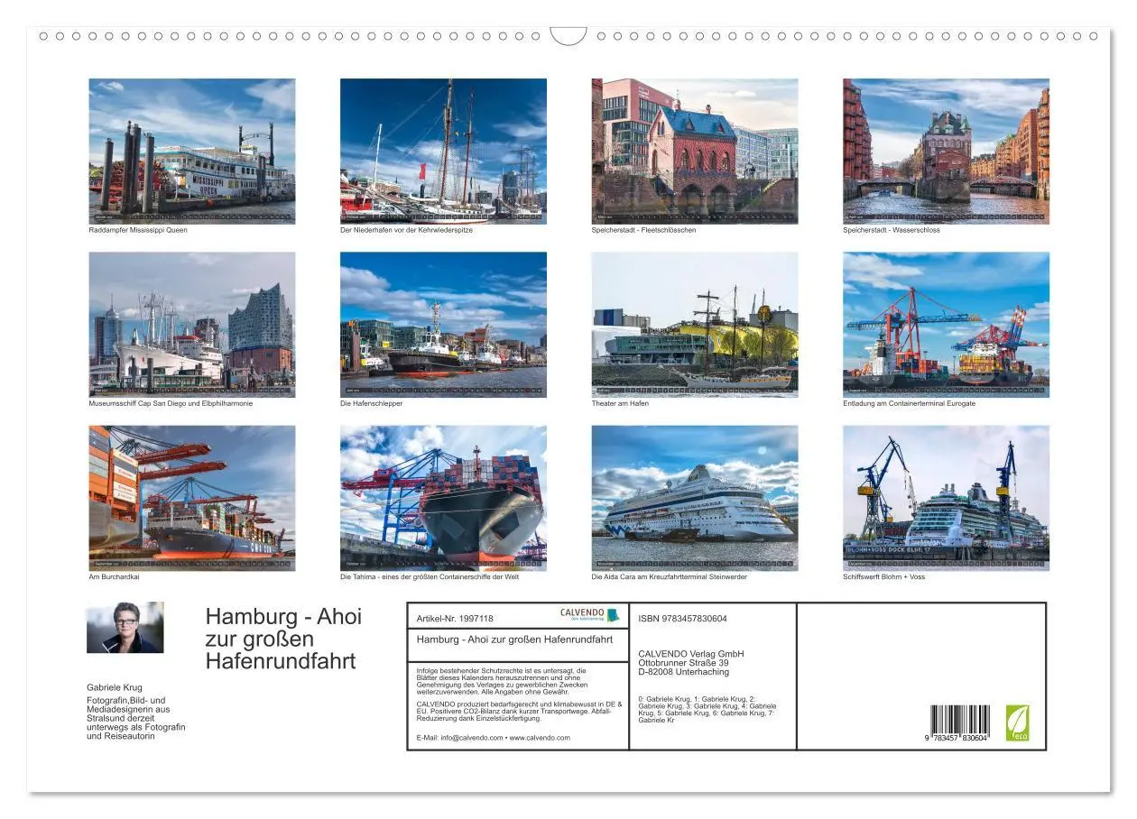 Bild: 9783457830604 | Hamburg - Ahoi zur großen Hafenrundfahrt (Wandkalender 2026 DIN A2...