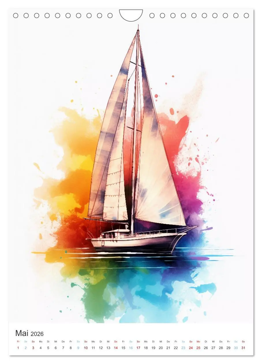 Bild: 9783516300604 | Segeln und Regatta (Wandkalender 2026 DIN A4 hoch), CALVENDO...