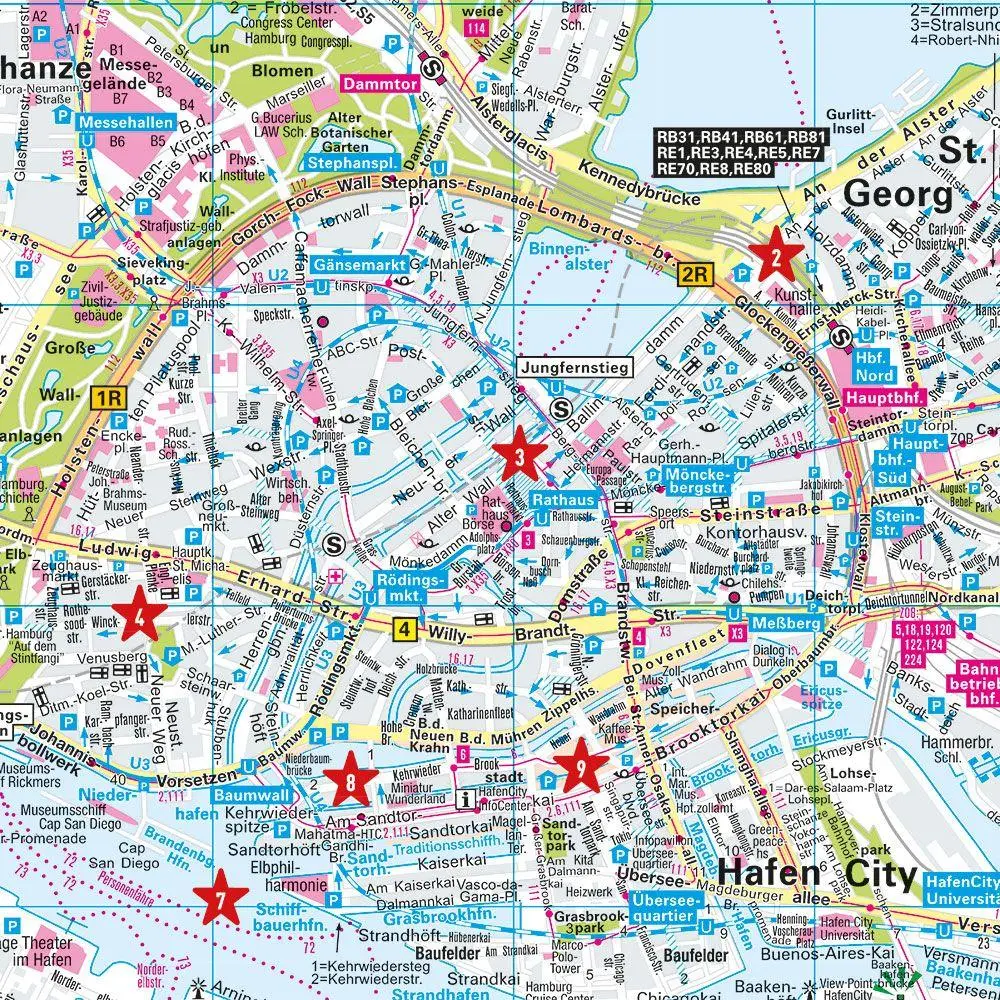 Bild: 9783575020604 | MARCO POLO Cityplan Hamburg 1:12.000 | Marco Polo Verlag | Deutsch