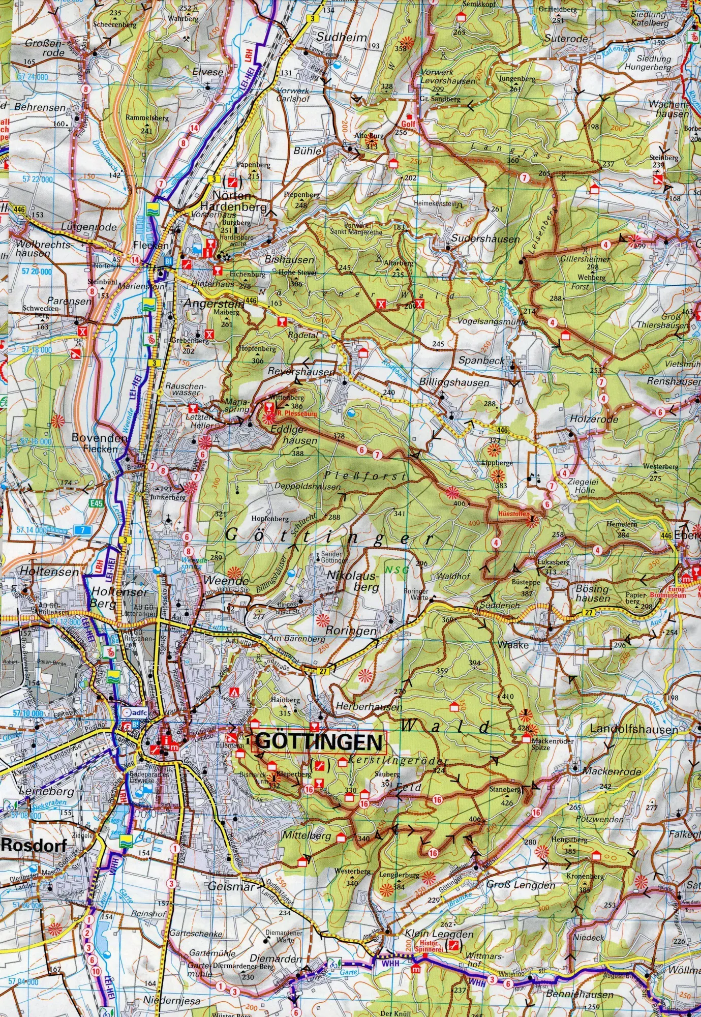 Bild: 9783969900604 | ADFC-Regionalkarte Göttingen Oberes Leinetal, 1:75.000, mit...