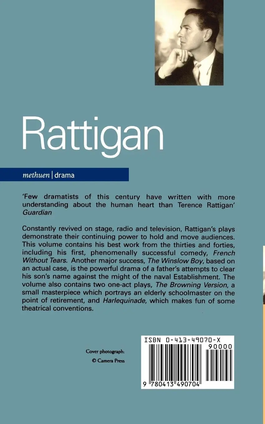 Rückseite: 9780413490704 | Rattigan | Plays One | Terence Rattigan | Taschenbuch | Englisch