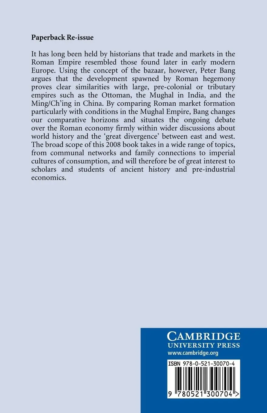 Rückseite: 9780521300704 | The Roman Bazaar | Peter Fibiger Bang | Taschenbuch | Englisch | 2011