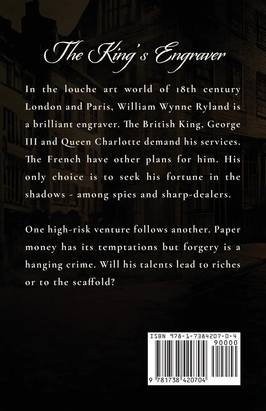 Rückseite: 9781738420704 | The King's Engraver | A tale of art, espionage and crime | Lethbridge