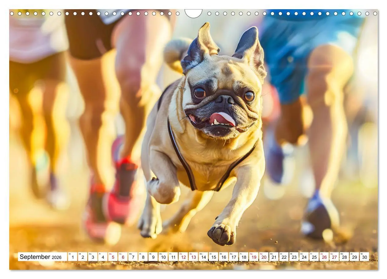 Bild: 9783457370704 | Mops-Mania - Der Spaßkalender für Mops-Fans (Wandkalender 2026 DIN...