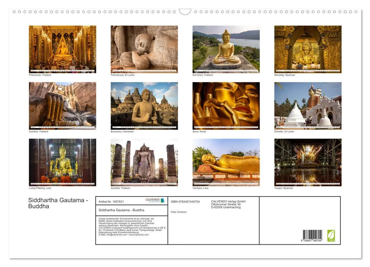 Bild: 9783457440704 | Siddhartha Gautama - Buddha (Wandkalender 2026 DIN A2 quer),...