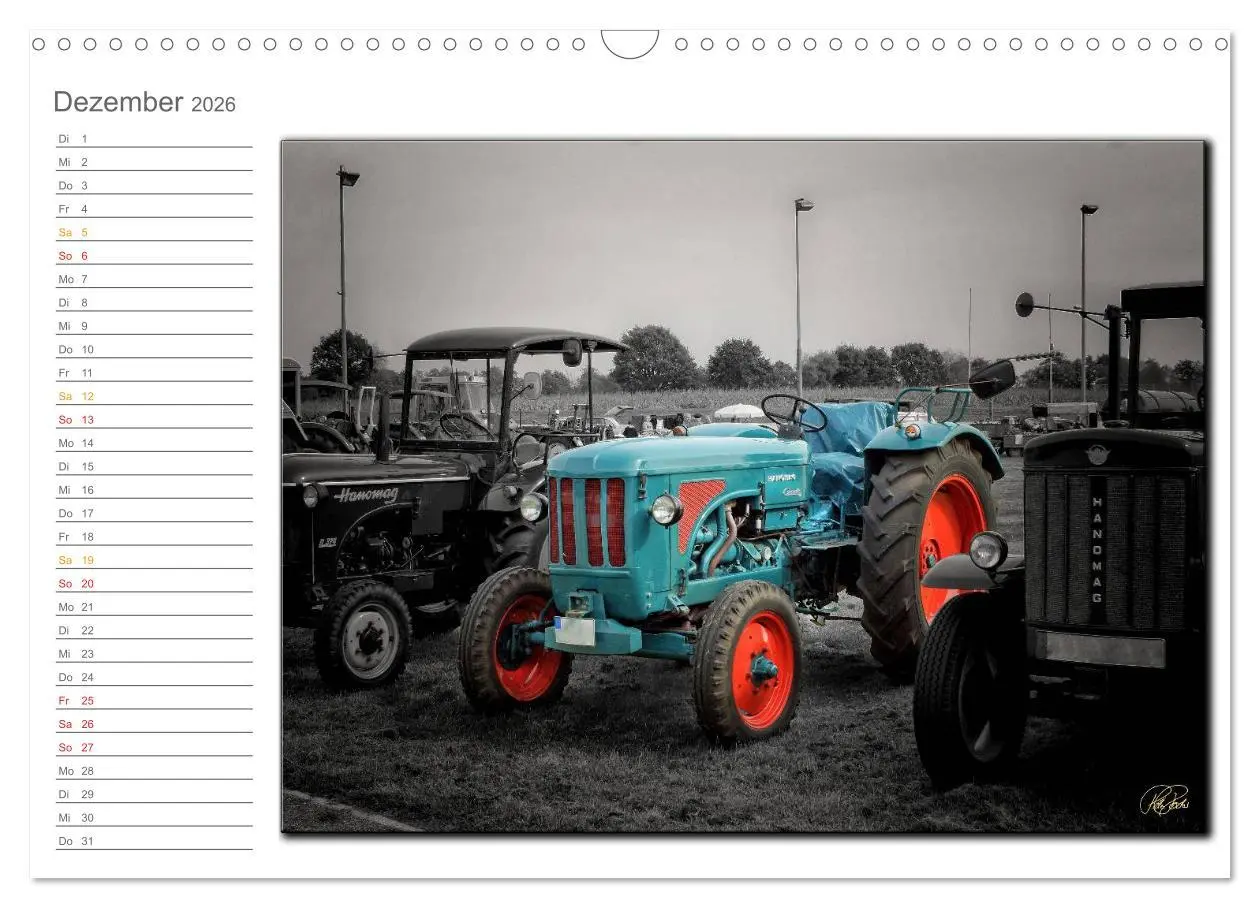 Bild: 9783516080704 | Oldtimer - Trecker Nostalgie (Wandkalender 2026 DIN A3 quer),...