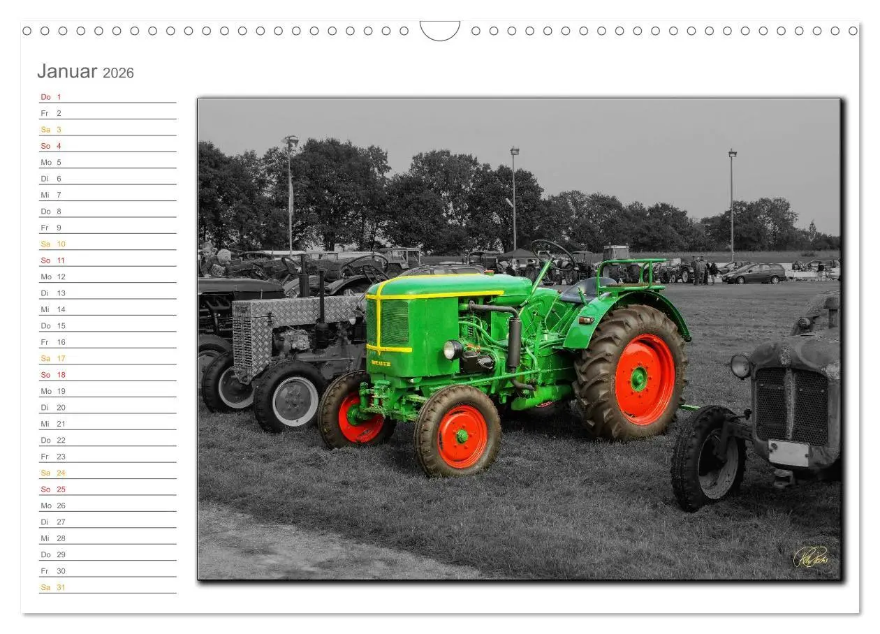 Bild: 9783516080704 | Oldtimer - Trecker Nostalgie (Wandkalender 2026 DIN A3 quer),...