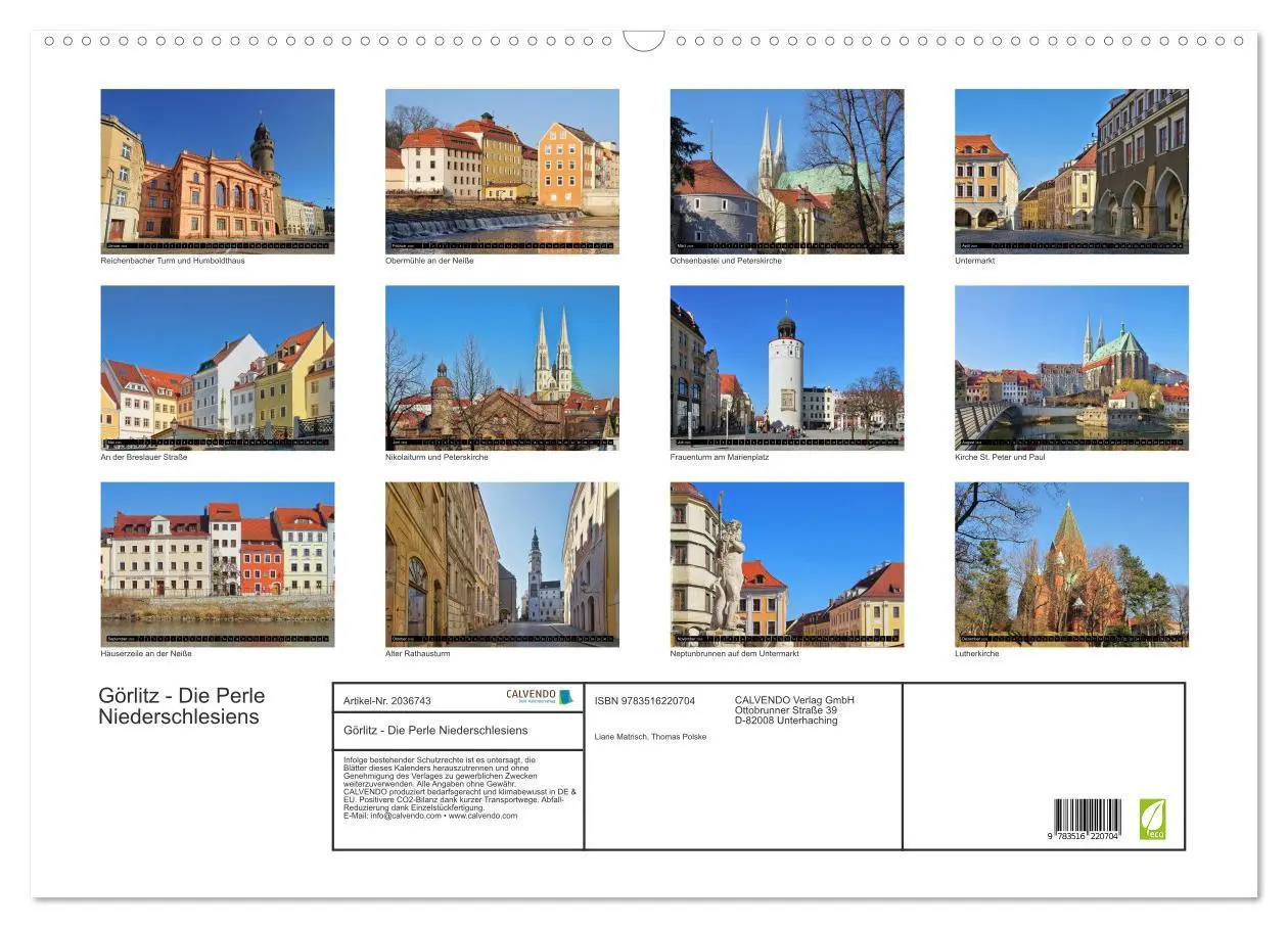 Bild: 9783516220704 | Görlitz - Die Perle Niederschlesiens (Wandkalender 2026 DIN A2...