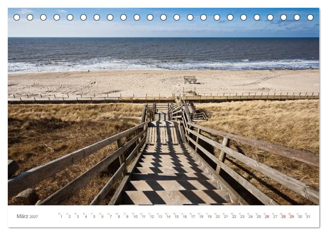 Bild: 9783594130704 | Stege &amp; Wege auf Sylt (Tischkalender 2027 DIN A5 quer), CALVENDO...