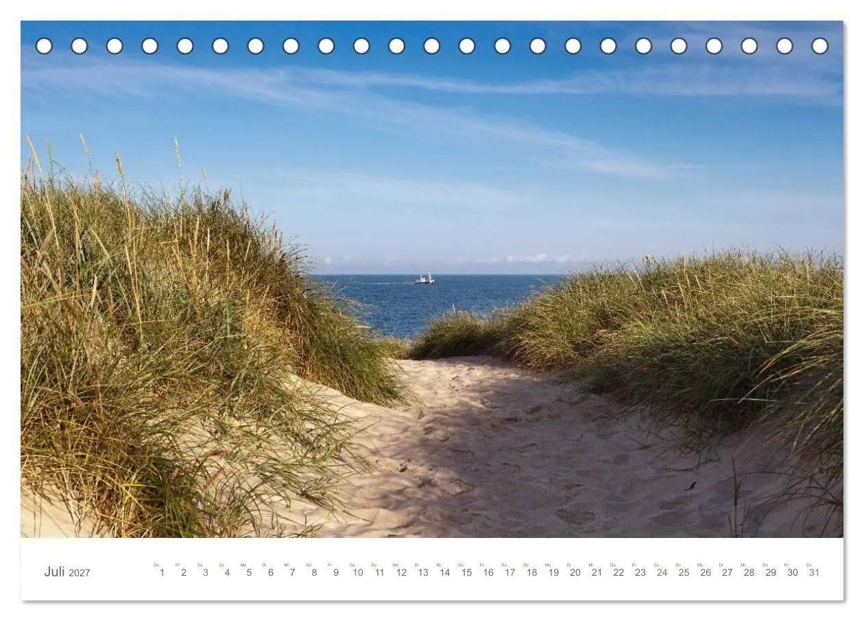Bild: 9783594130704 | Stege &amp; Wege auf Sylt (Tischkalender 2027 DIN A5 quer), CALVENDO...