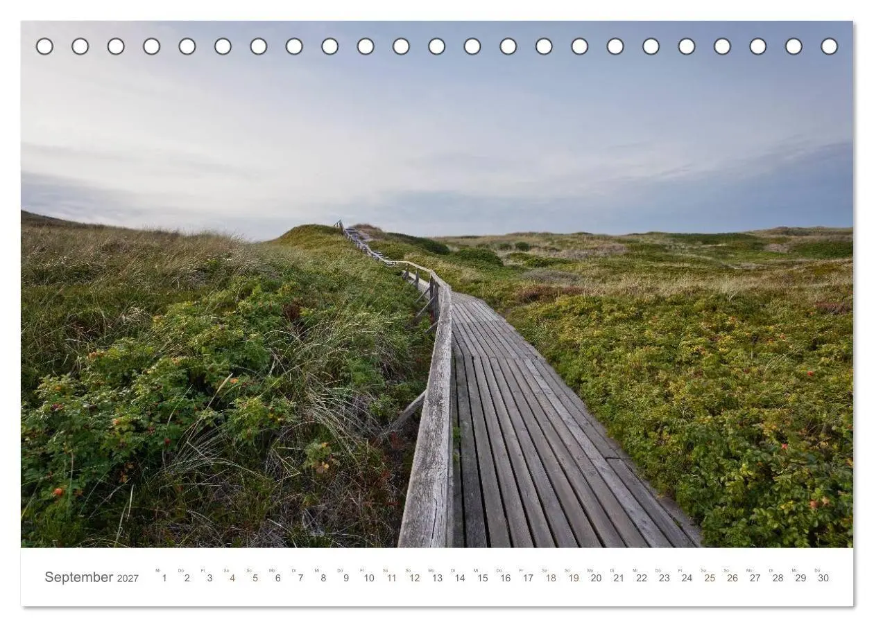 Bild: 9783594130704 | Stege &amp; Wege auf Sylt (Tischkalender 2027 DIN A5 quer), CALVENDO...