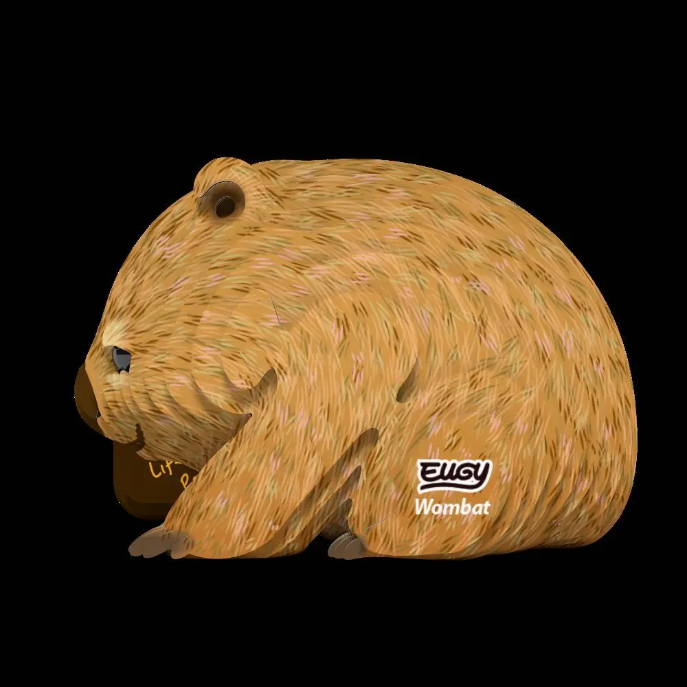 Bild: 9421035150804 | EUGY - 3D Bastelset Wombat | Kit (Bastelset) | In Karton | 650078