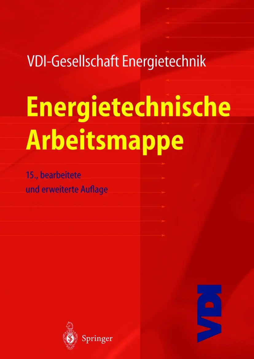 Cover: 9783642630804 | Energietechnische Arbeitsmappe | VDI-Gesellschaft Energietechnik | xi