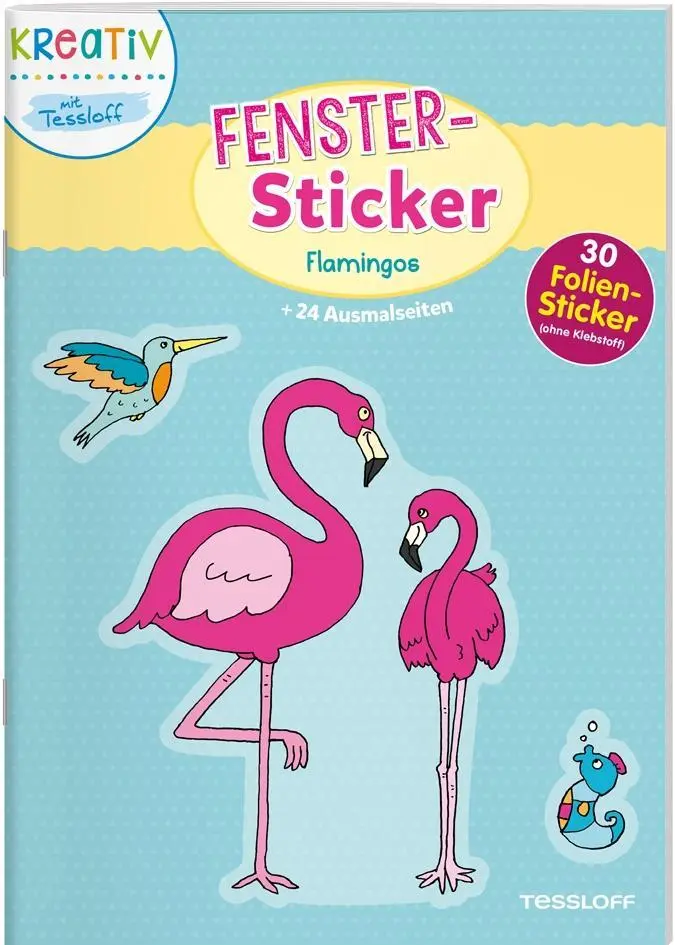 Cover: 9783788640804 | Fenster-Sticker Flamingos | Mit 30 Folien-Stickern!, Fenster-Sticker