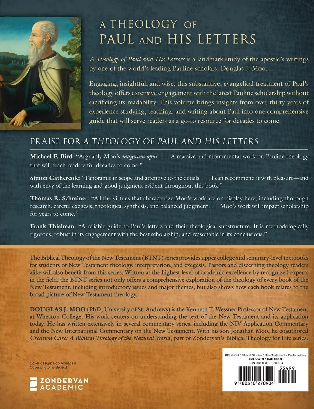 Rückseite: 9780310270904 | Theology of Paul and His Letters Hardcover | Douglas Moo | Buch | 2021