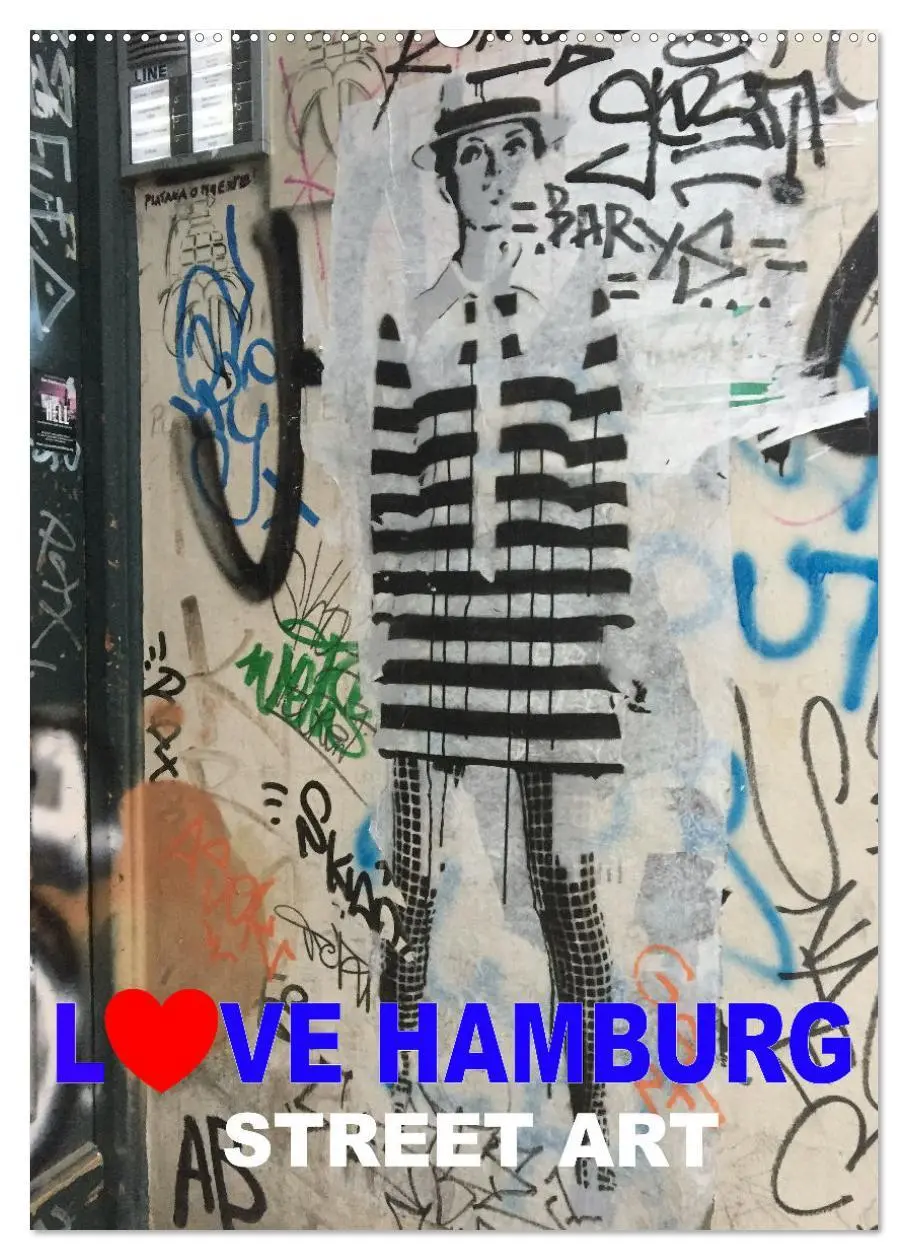 Cover: 9783516370904 | LOVE HAMBURG - STREET ART (Wandkalender 2026 DIN A2 hoch), CALVENDO...