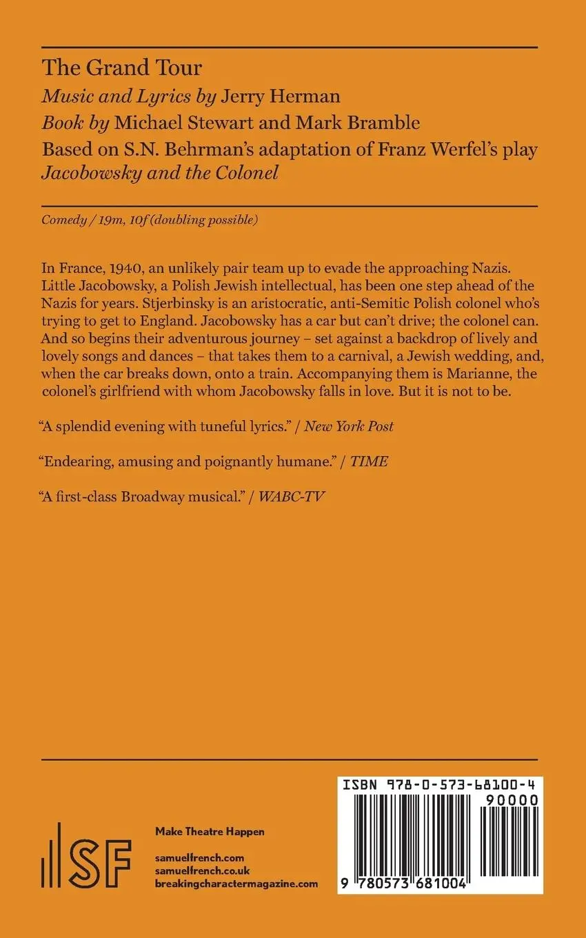 Rückseite: 9780573681004 | The Grand Tour | Michael Stewart (u. a.) | Taschenbuch | Englisch