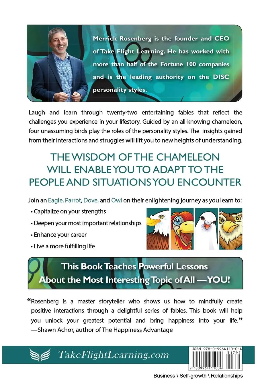 Rückseite: 9780996411004 | The Chameleon | Merrick Rosenberg | Taschenbuch | Englisch | 2016