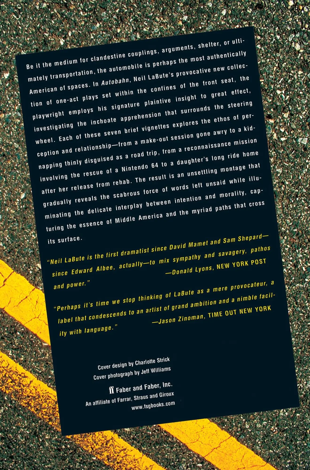 Rückseite: 9780571211104 | Autobahn | A Short-Play Cycle | Neil Labute | Taschenbuch | Englisch