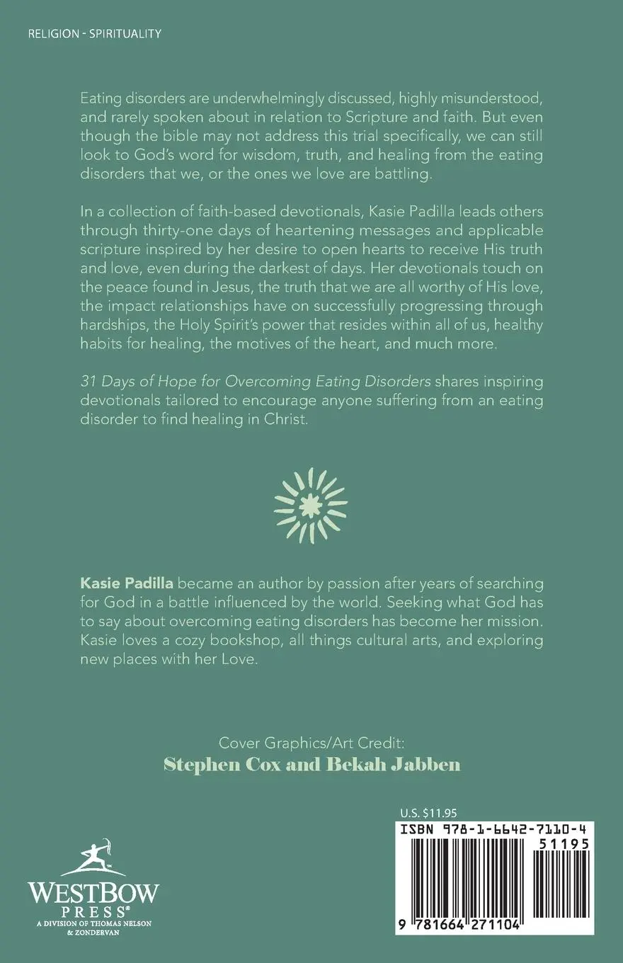 Rückseite: 9781664271104 | 31 Days of Hope for Overcoming Eating Disorders | Kasie Padilla | Buch