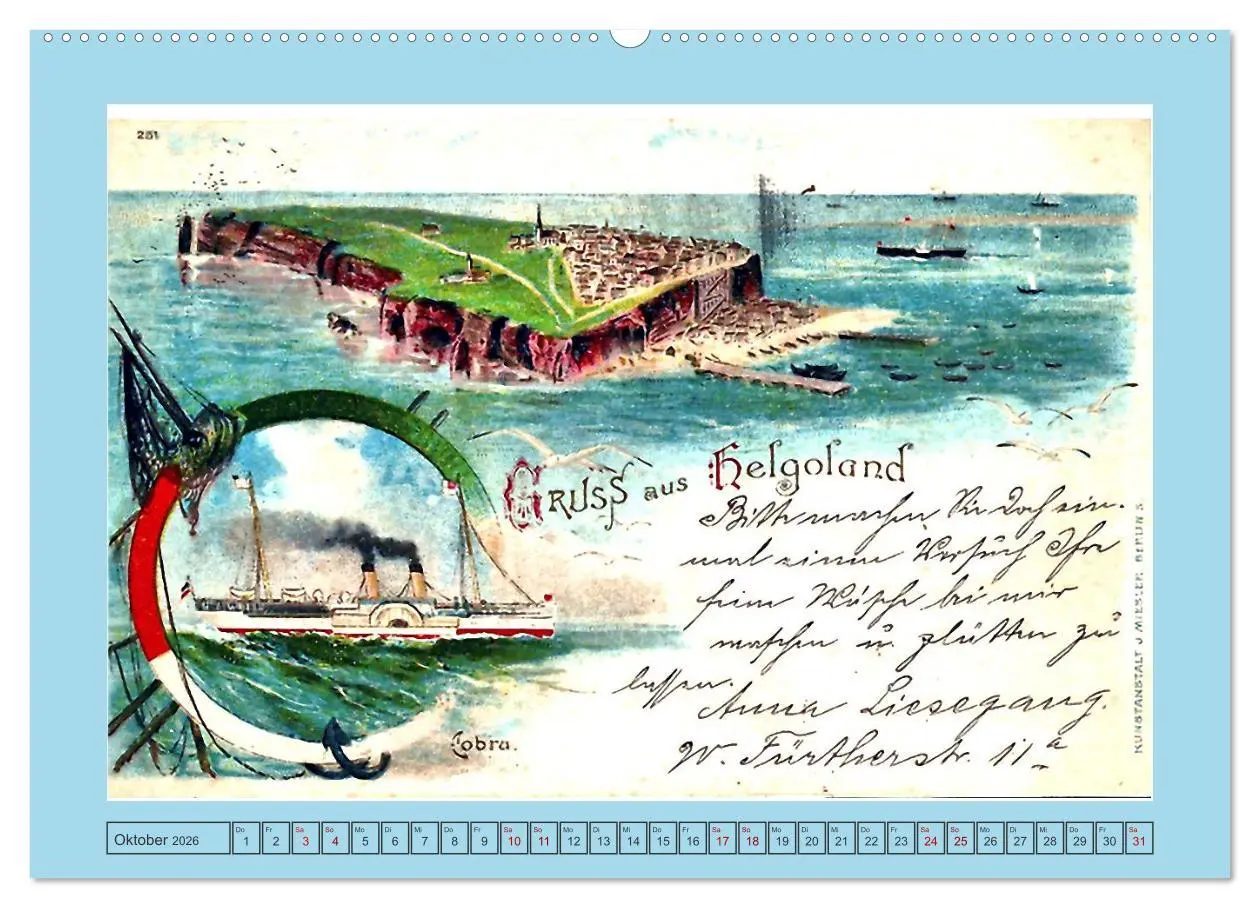 Bild: 9783457301104 | Gruß aus Helgoland (Wandkalender 2026 DIN A2 quer), CALVENDO...