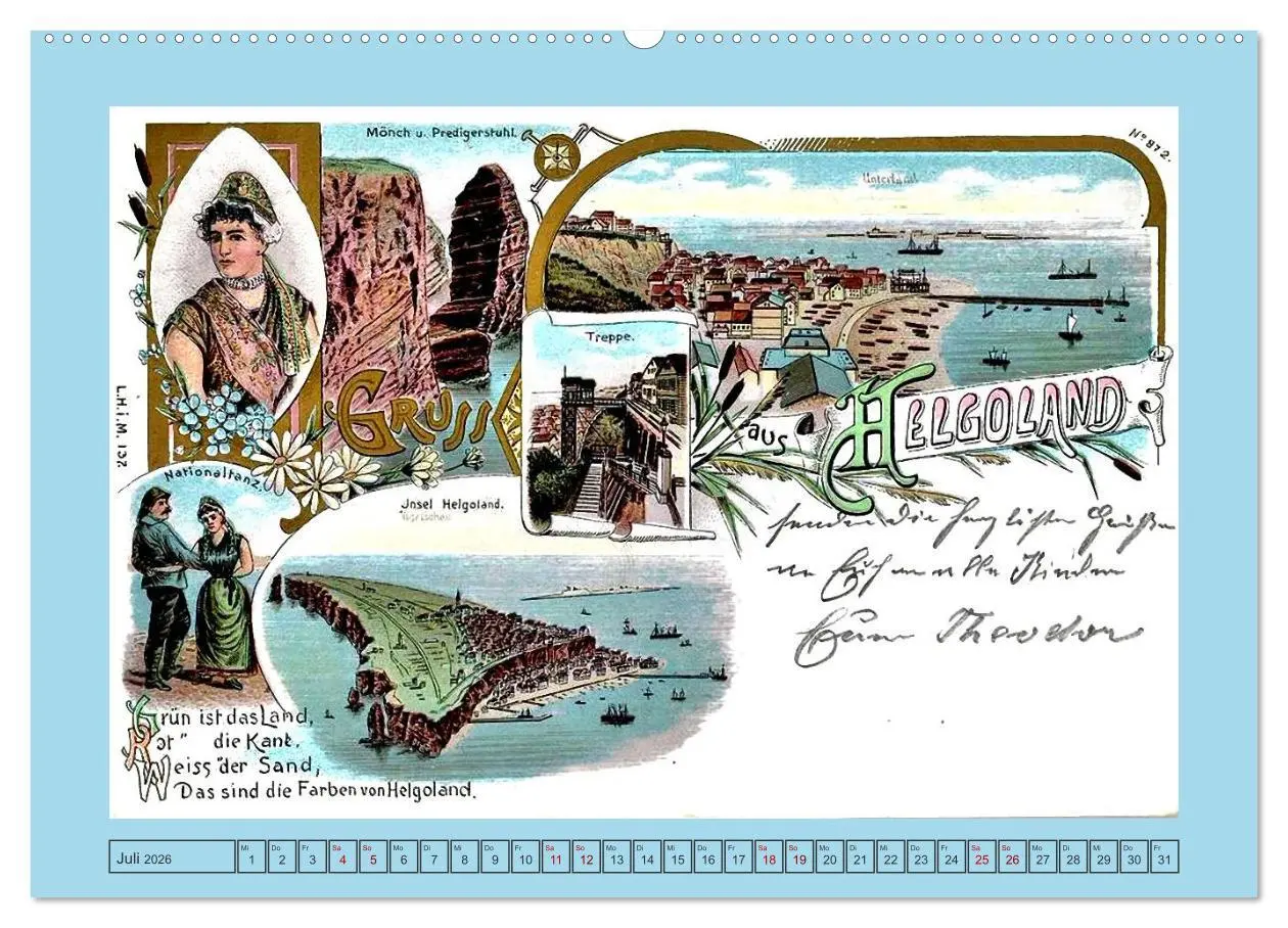 Bild: 9783457301104 | Gruß aus Helgoland (Wandkalender 2026 DIN A2 quer), CALVENDO...