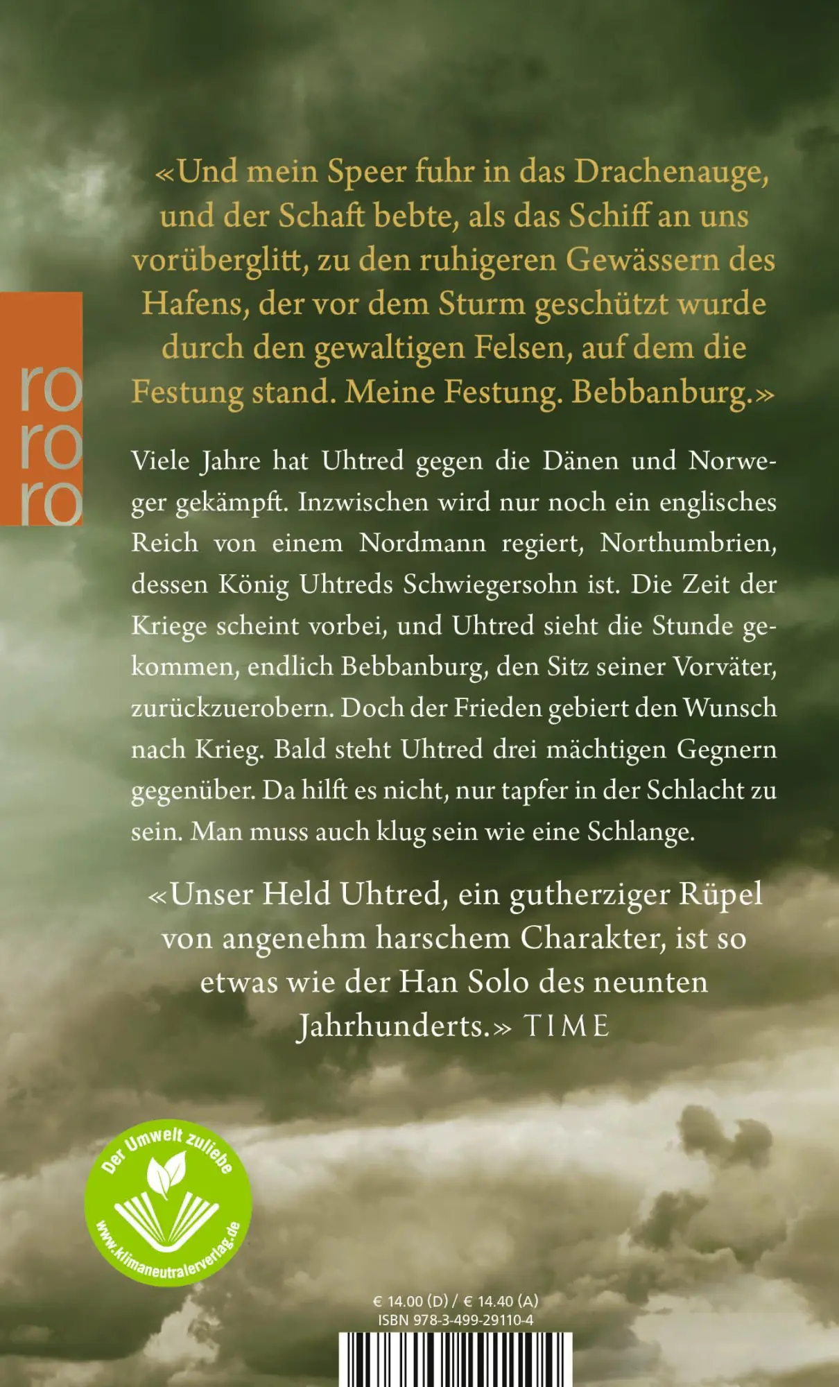 Rückseite: 9783499291104 | Der Flammenträger. Uhtred 10 | Bernard Cornwell | Taschenbuch | 480 S.