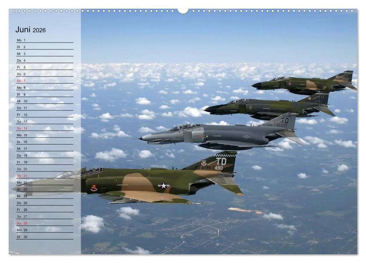 Bild: 9783516011104 | Kampfflugzeuge USA (Wandkalender 2026 DIN A2 quer), CALVENDO...