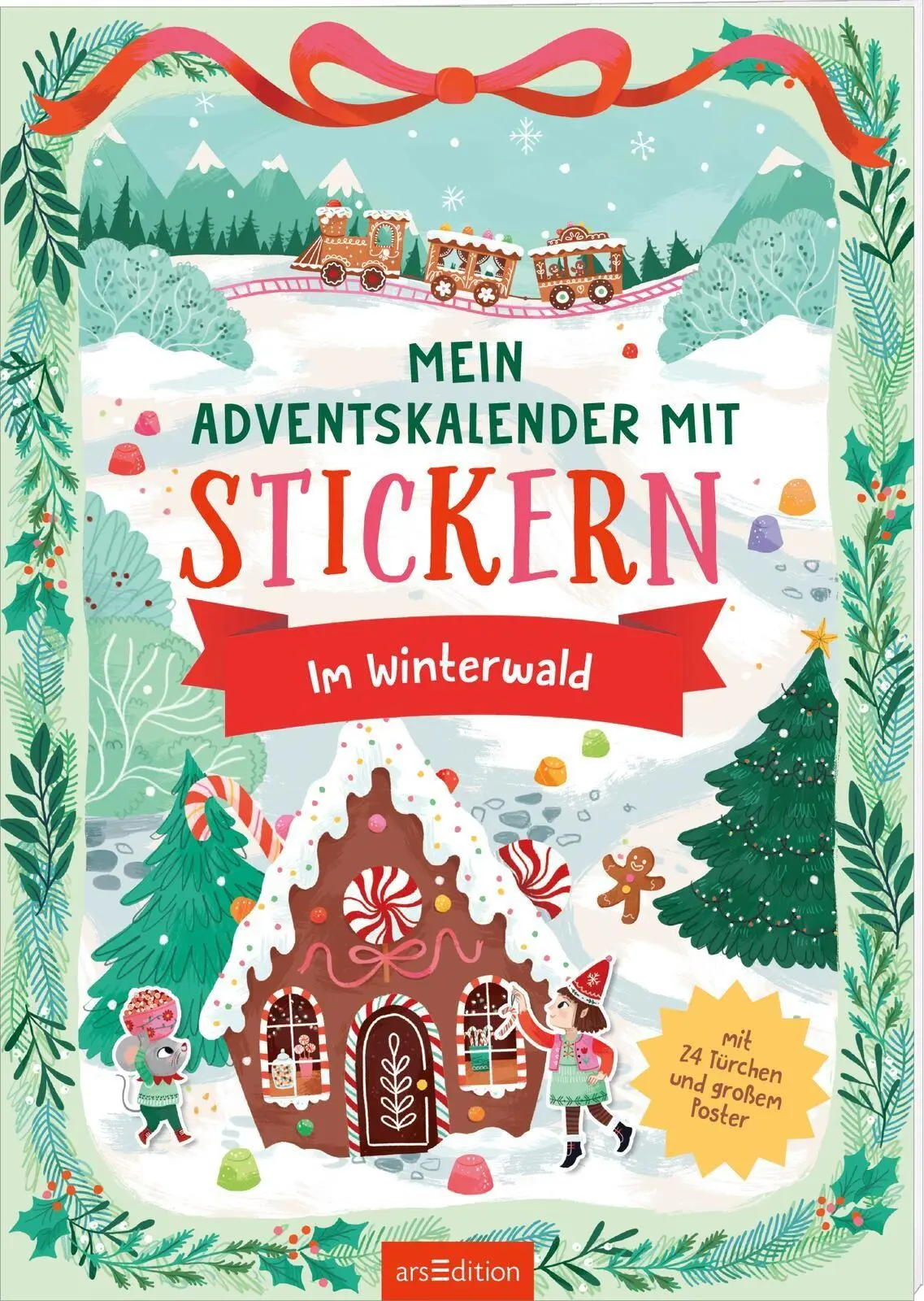 Cover: 4014489141204 | Mein Adventskalender mit Stickern - Im Winterwald | Laura Rosendorfer