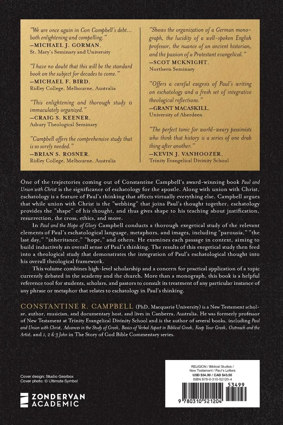 Rückseite: 9780310521204 | Paul and the Hope of Glory | An Exegetical and Theological Study