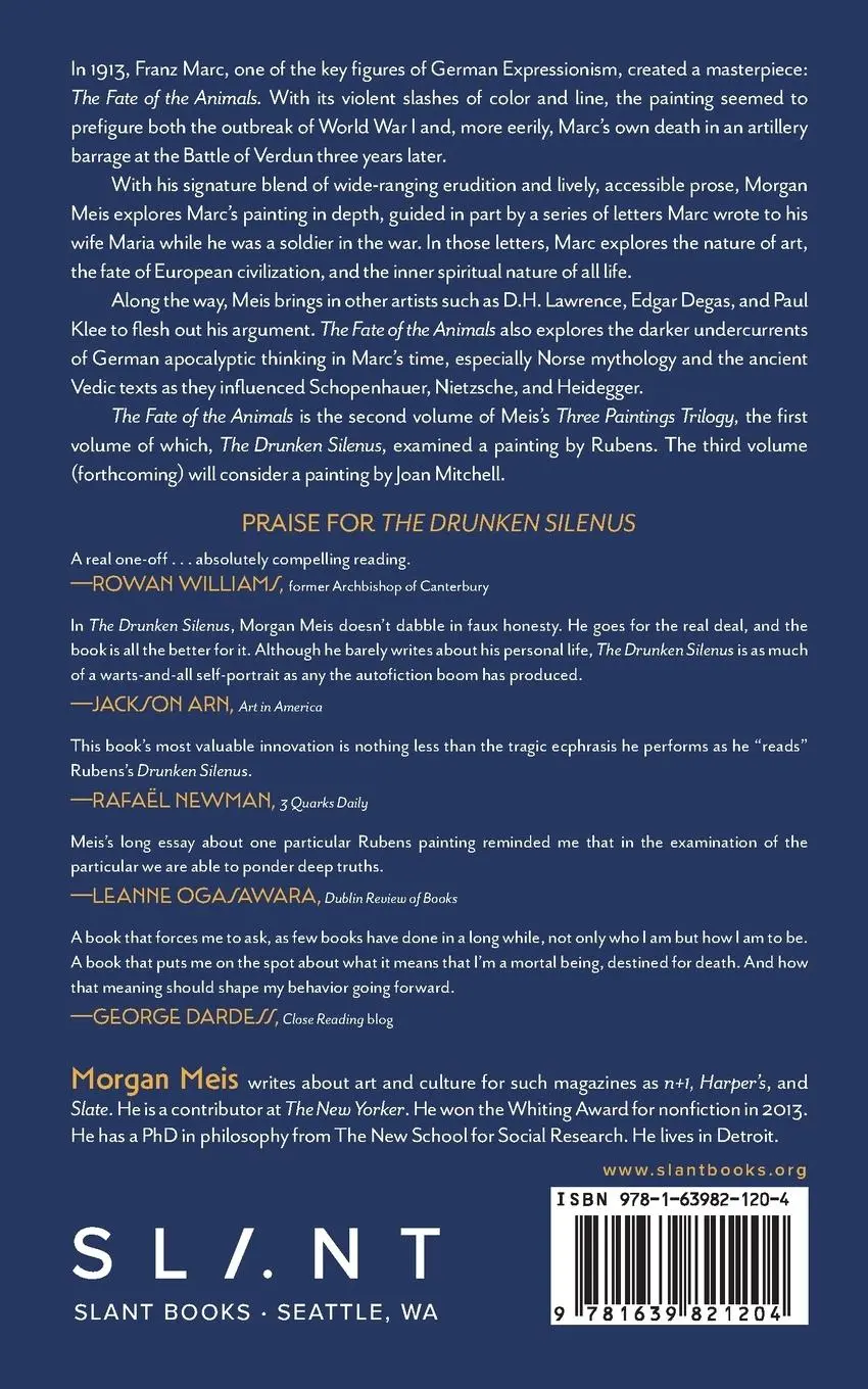 Rückseite: 9781639821204 | The Fate of the Animals | Morgan Meis | Taschenbuch | Englisch | 2022