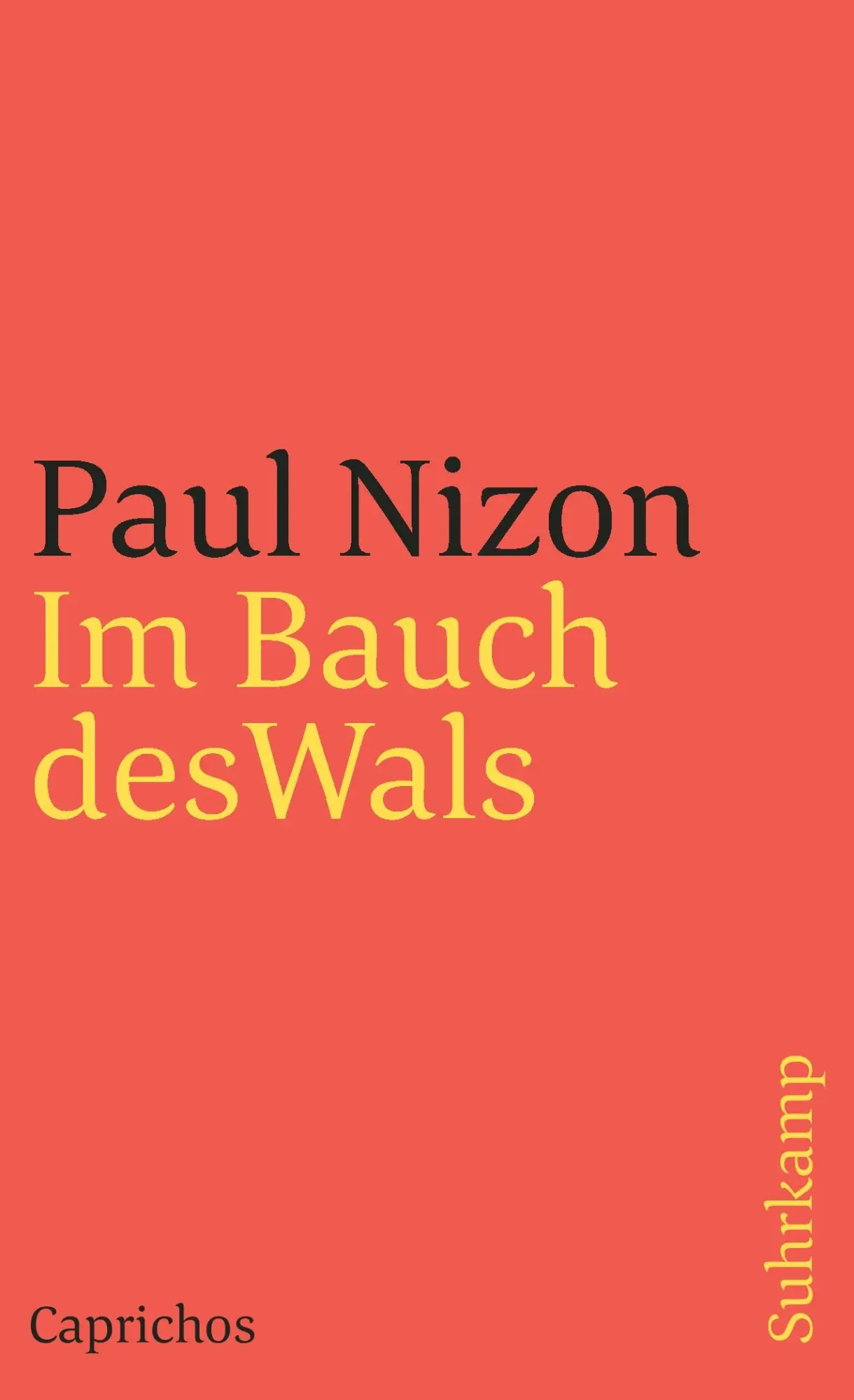 Cover: 9783518391204 | Im Bauch des Wals | Caprichos | Paul Nizon | Taschenbuch | 185 S.
