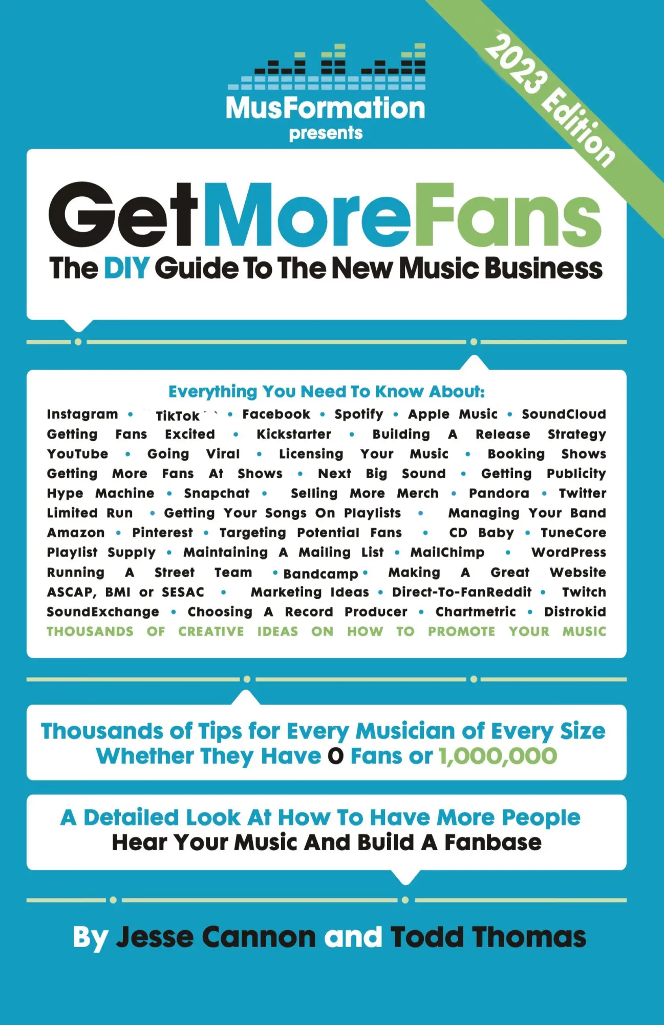 Cover: 9780988561304 | Get More Fans | The DIY Guide to the New Music Business (2023 Edition)