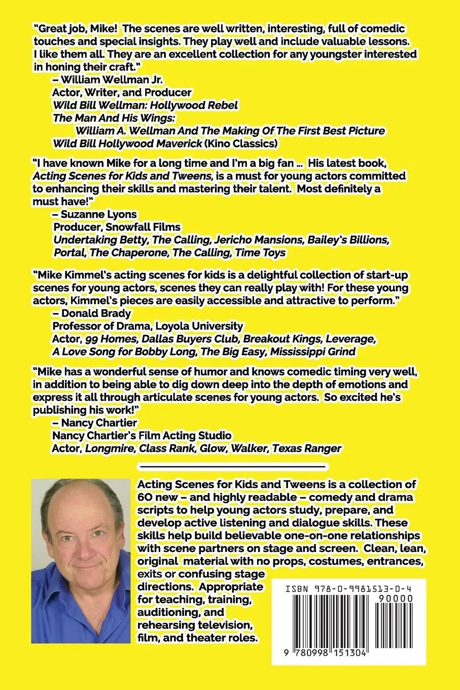 Rückseite: 9780998151304 | Acting Scenes for Kids and Tweens | Mike Kimmel | Taschenbuch | 2017