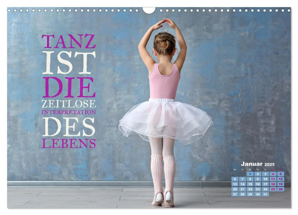 Bild: 9783383891304 | Ballett mit einem Hauch Poesie (Wandkalender 2025 DIN A3 quer),...