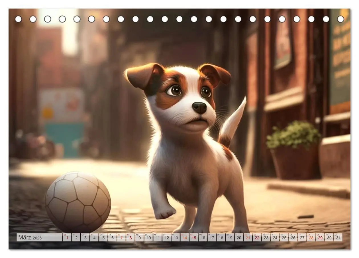Bild: 9783457381304 | Comic Hunde (Tischkalender 2026 DIN A5 quer), CALVENDO Monatskalender