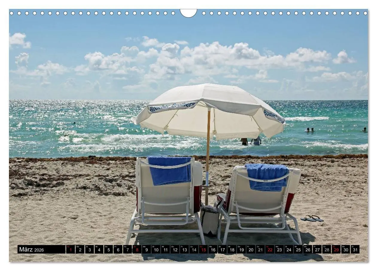 Bild: 9783516231304 | MIAMI (Wandkalender 2026 DIN A3 quer), CALVENDO Monatskalender | Damm
