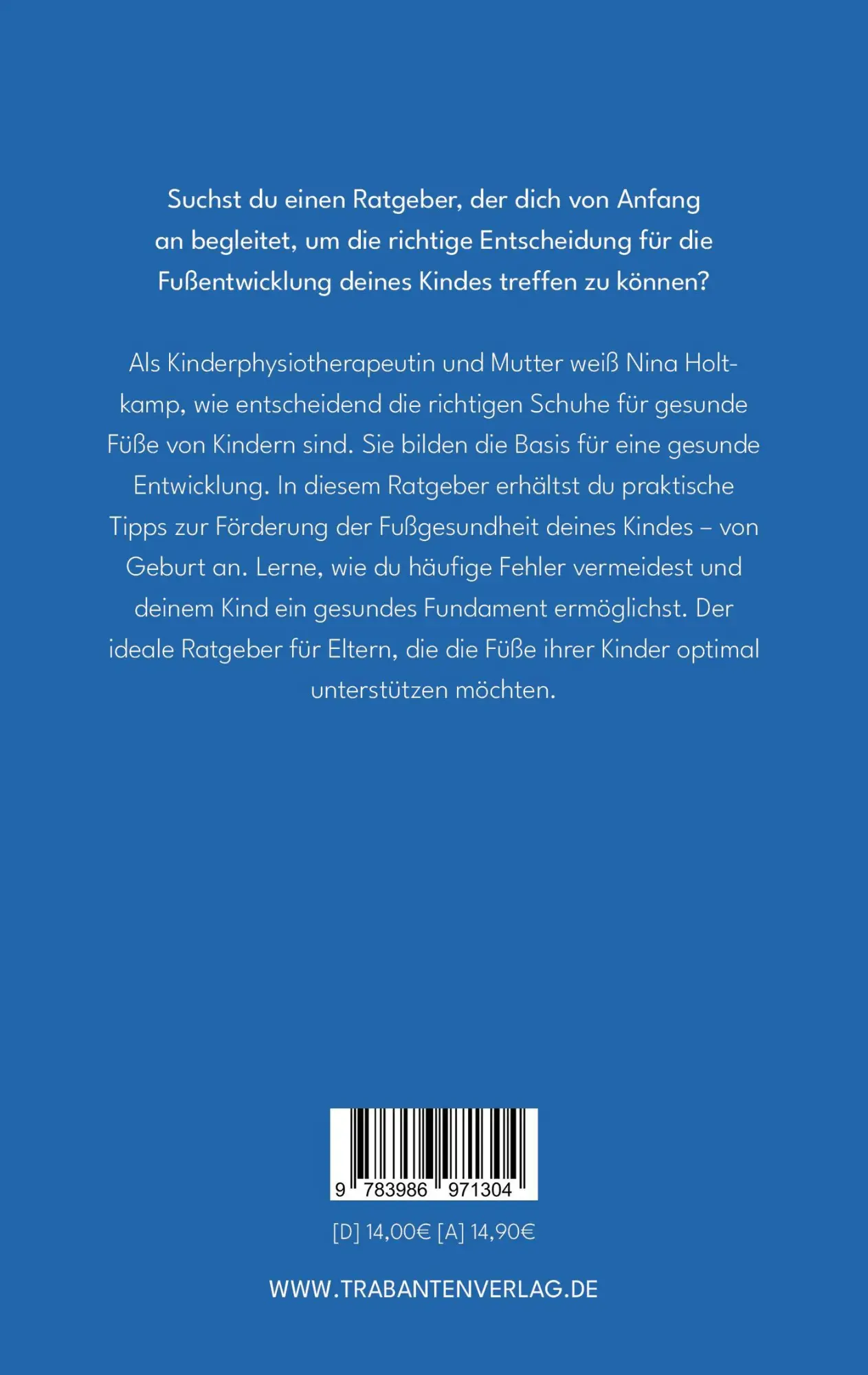 Rückseite: 9783986971304 | Gut zu Fuß | von klein auf | Nina Holtkamp | Taschenbuch | 104 S.
