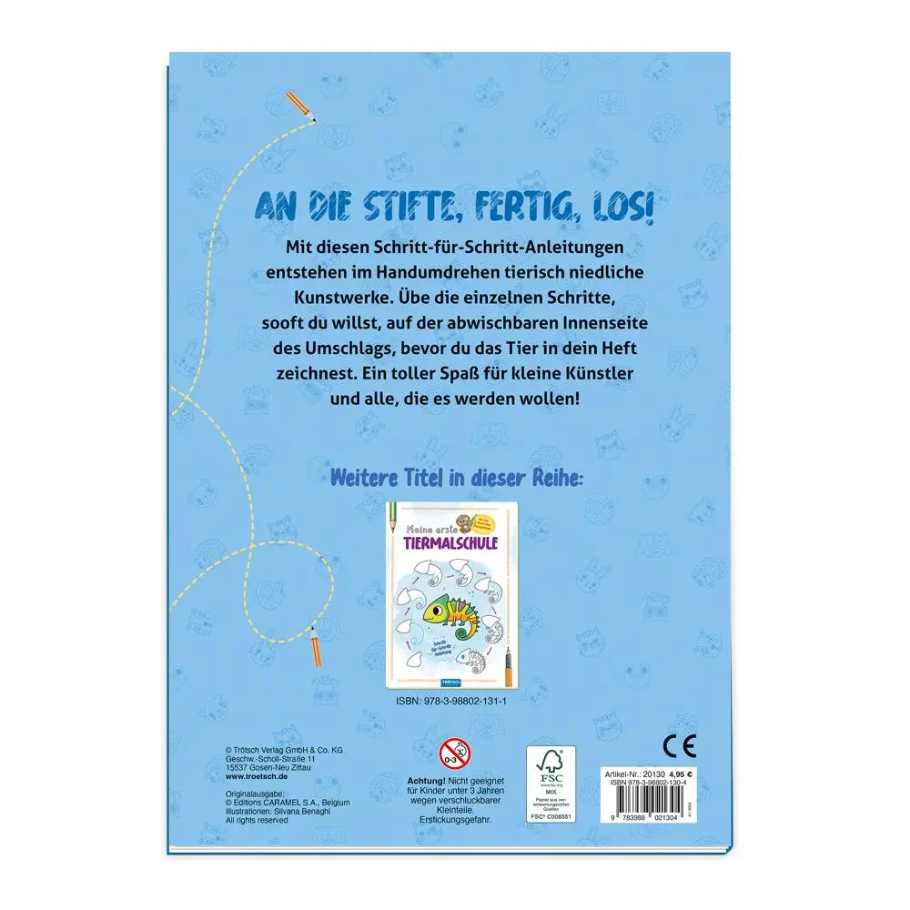 Bild: 9783988021304 | Trötsch Malbuch Meine erste Tiermalschule Hund | KG | Taschenbuch