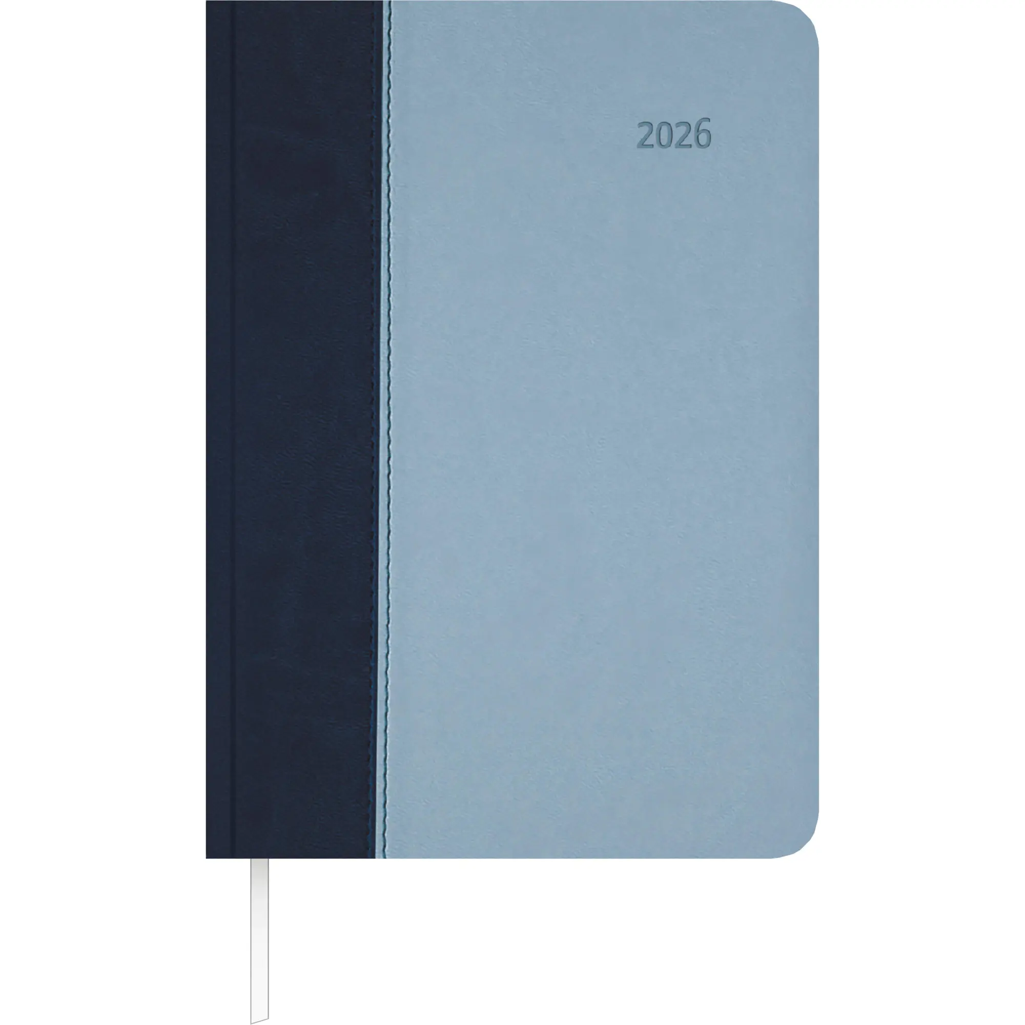 Cover: 4069095001404 | Buchkalender Premium Air blau-azur 2026 - Büro-Kalender A5 -...