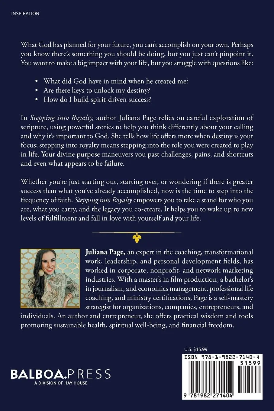 Rückseite: 9781982271404 | Stepping into Royalty | Juliana Page | Taschenbuch | Englisch | 2021