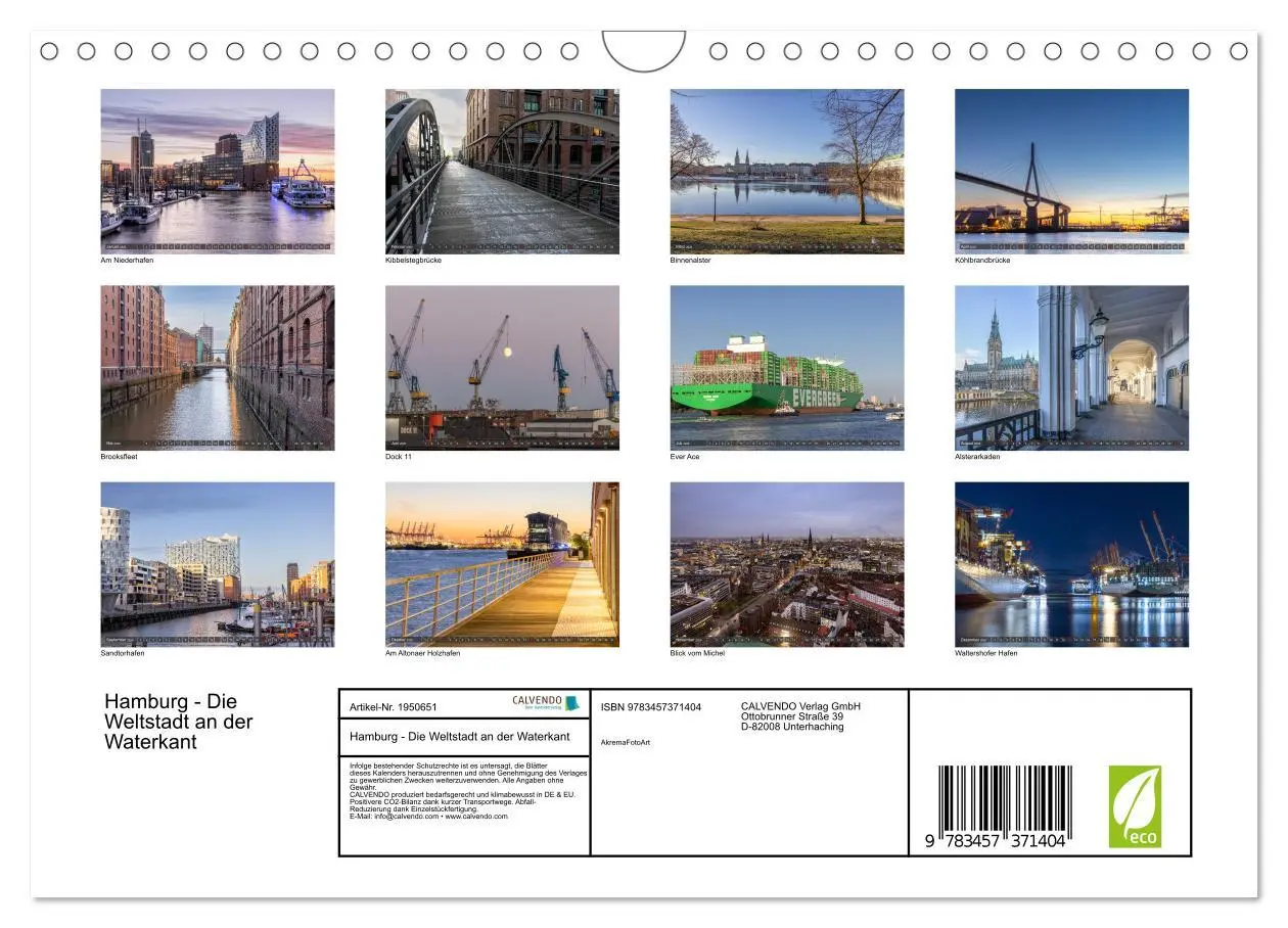 Bild: 9783457371404 | Hamburg - Die Weltstadt an der Waterkant (Wandkalender 2026 DIN A4...
