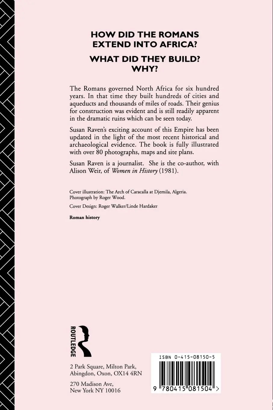 Rückseite: 9780415081504 | Rome in Africa | Susan Raven | Taschenbuch | Englisch | 1993