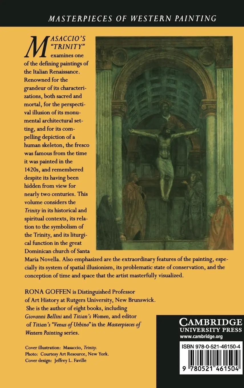 Rückseite: 9780521461504 | Masaccio's 'Trinity' | Rona Goffen | Buch | Gebunden | Englisch | 2010