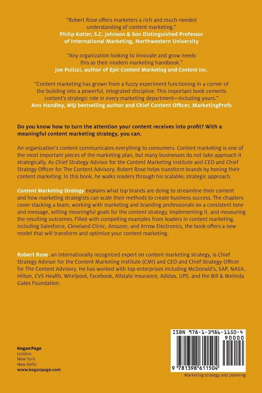 Rückseite: 9781398611504 | Content Marketing Strategy | Harness the Power of Your Brand's Voice