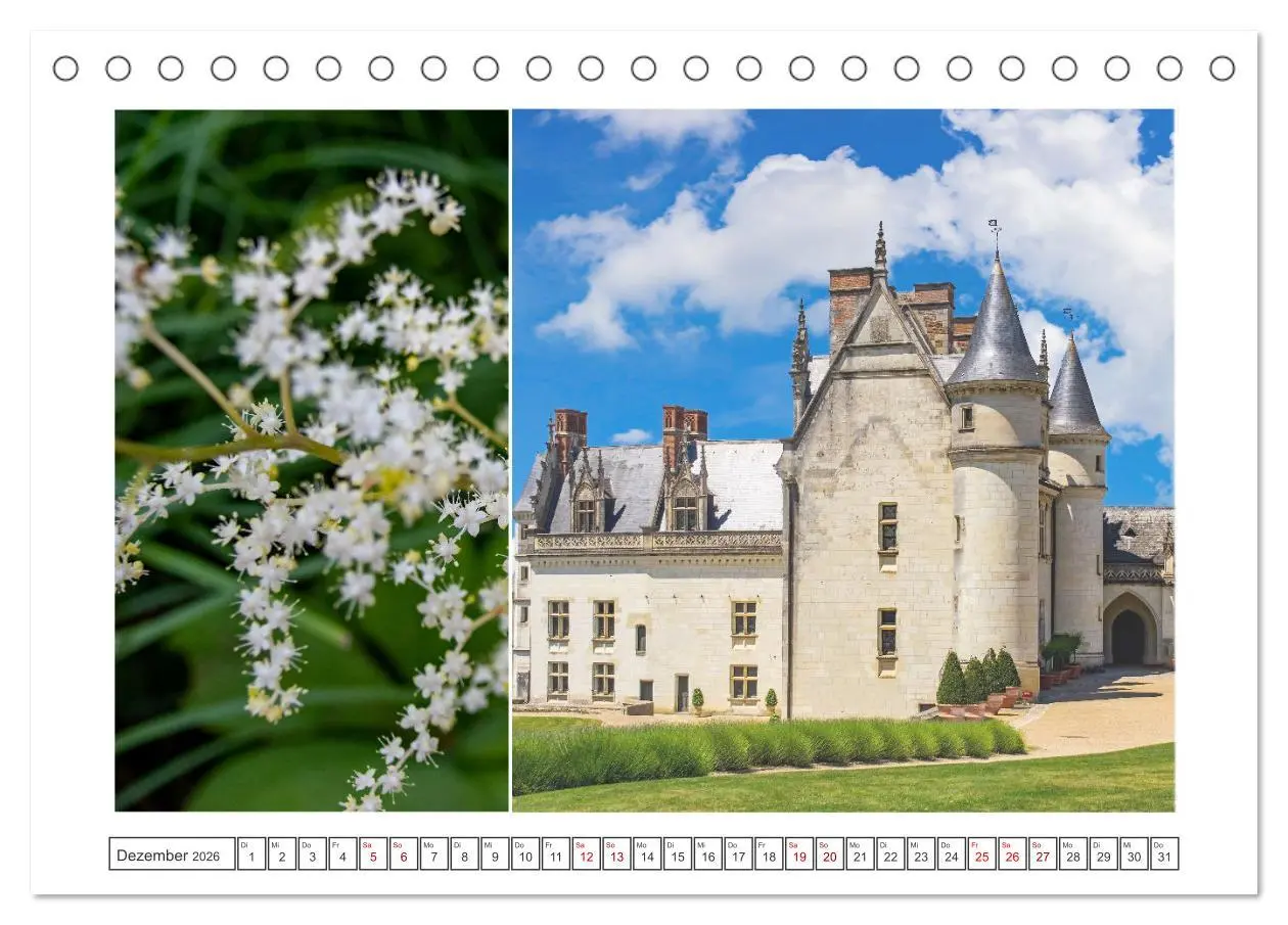 Bild: 9783457501504 | Schlösser der Loire - Romantik Pur (Tischkalender 2026 DIN A5...